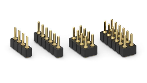 SMT headers with .030" (0,76mm) Diameter Pins