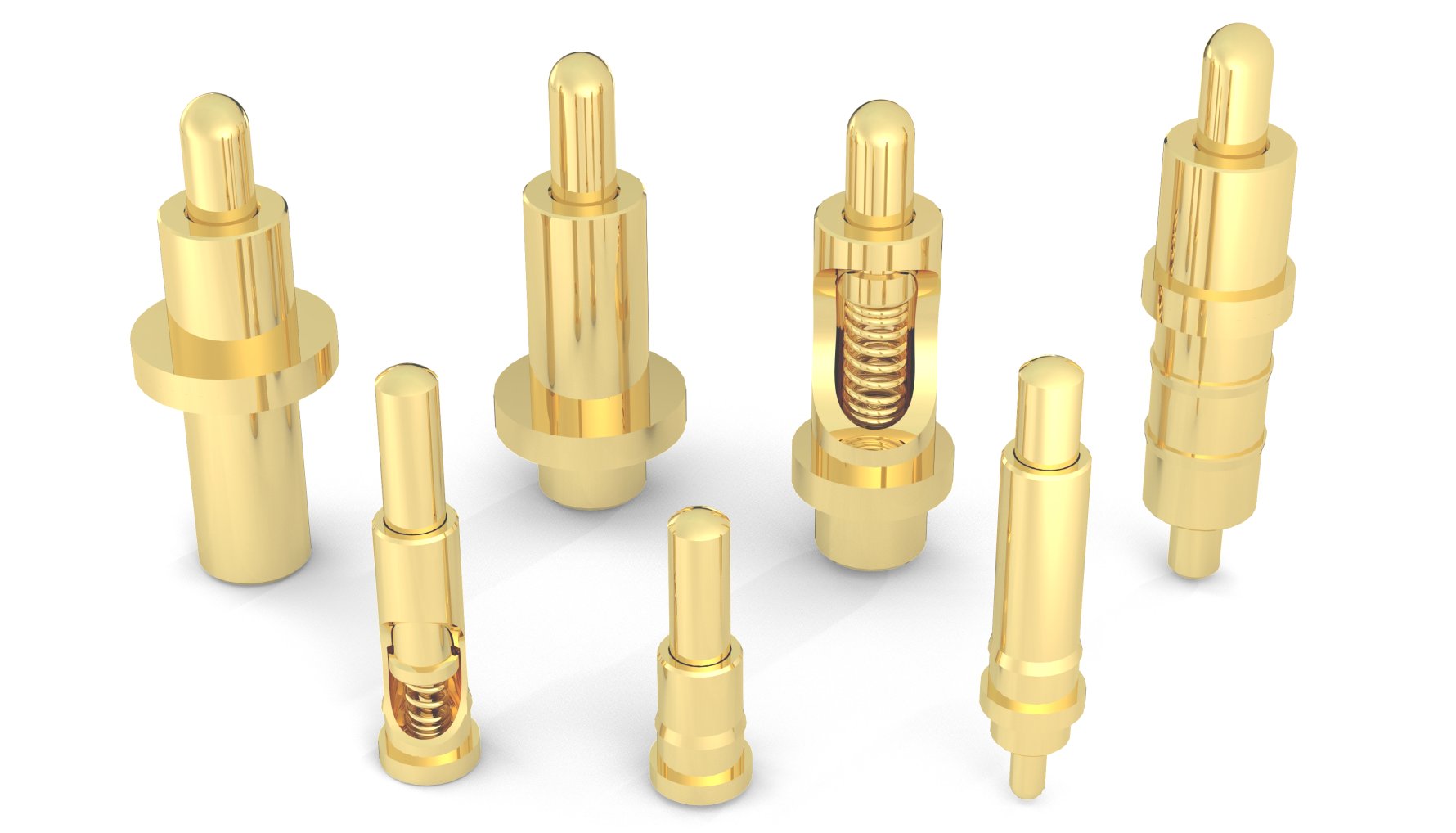 Rugged, High Current Spring-Loaded Pogo Pins