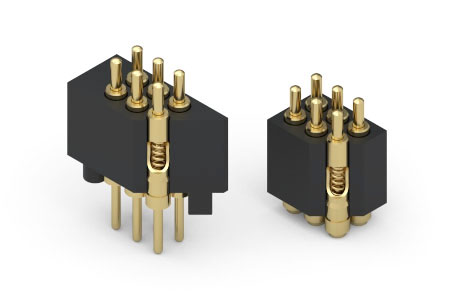 .050" Pitch SMT and Through-Hole Spring-Loaded Connectors