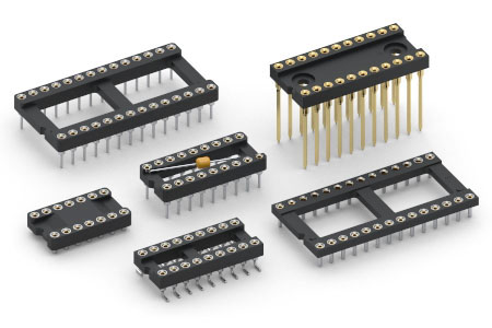 Machined Pin Dual-In-Line (DIP) Sockets