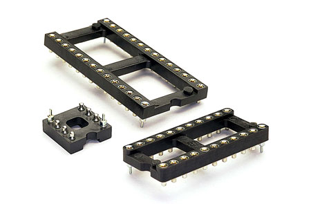 SMT DIP Sockets With Alignment Pins