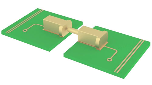 Horizontal SMT Spring Pin and Target Pin Mate