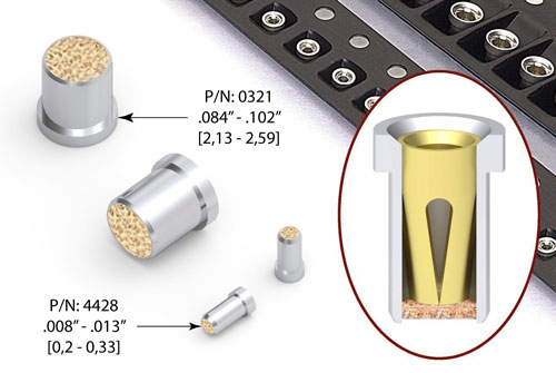 Micro-Miniature Organic Fibre Plug® Receptacle