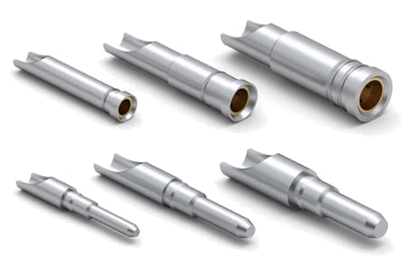 Wire Termination Pins and Receptacles 