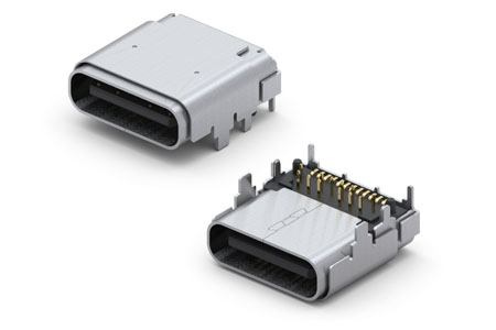 Top-Mount SuperSpeed USB 3.1 Type C Receptacle