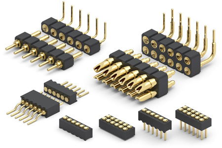  .050" and .100" Concave Face Right Angle Target Connectors