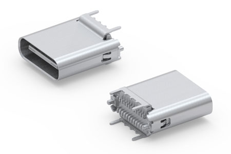 USB 3.1 Type C Vertical SMT Receptacle