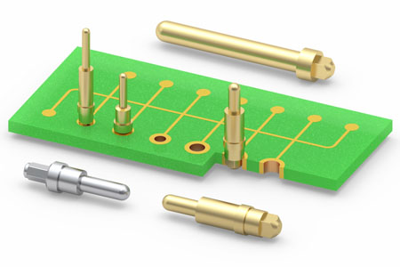 Press-fit PCB Pins for Plated Through-Holes