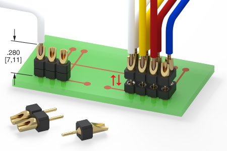 Low Profile Solder Cup Headers 