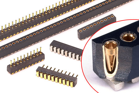 .050" (1,27mm) Grid SMT Board to Board Interconnects 