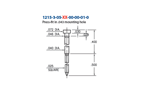1215 - Pin | Mill-Max Mfg. Corp.