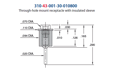 Socket 310-XX-XXX-30-010800 Large