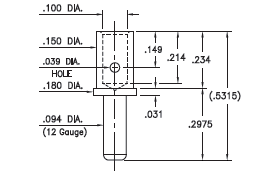 3912-0-01-34-00-00-08-0 - Wire Termination Pin - Crimp Type