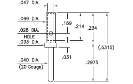 3920-0-01-34-00-00-08-0 - Wire Termination Pin - Crimp Type