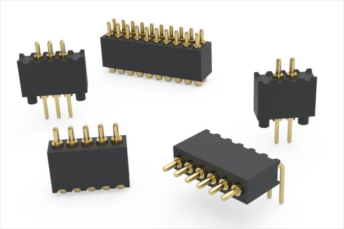 Flat and Pointed Tip Spring-Loaded Connectors