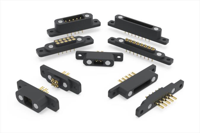 100” Pitch Magnetic Spring-Loaded Connectors | Mill-Max Mfg. Corp.