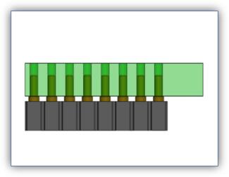 Double Row 16 Position Connector