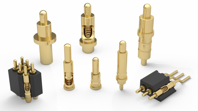 Spring-Loaded Pogo Connectors