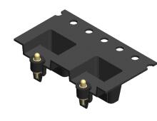 Spring-Loaded Pins with Non-Removable Insulator